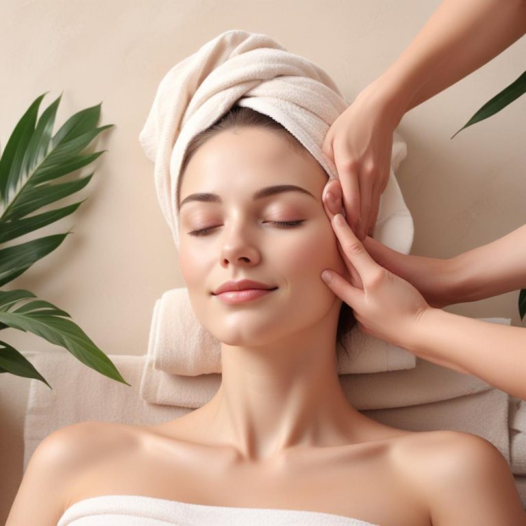 Massage doux pour le visage