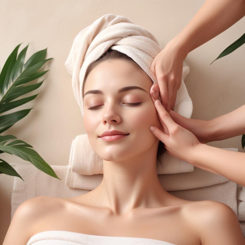 Massage doux pour le visage