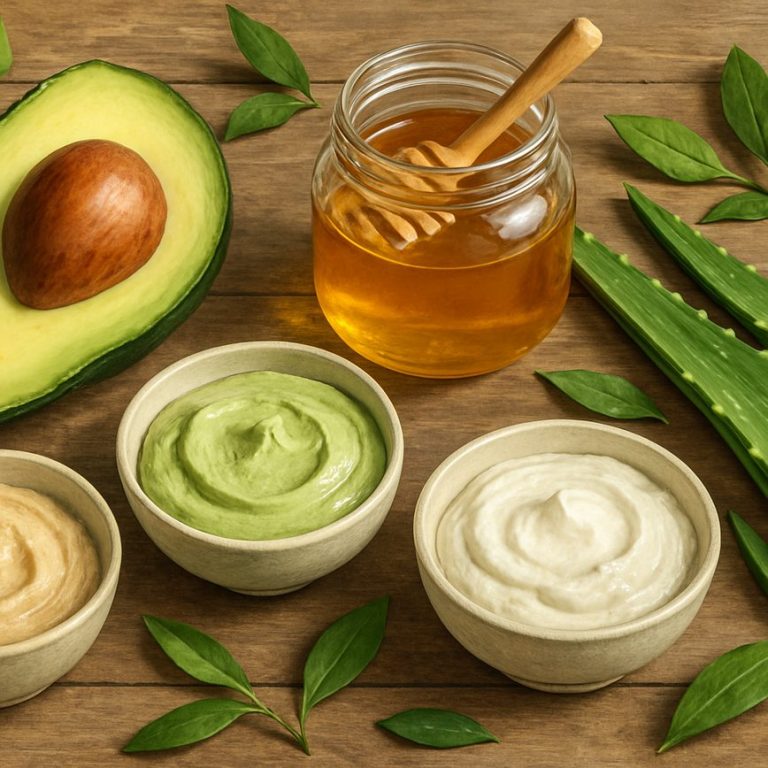 Masques naturels pour peau jeune