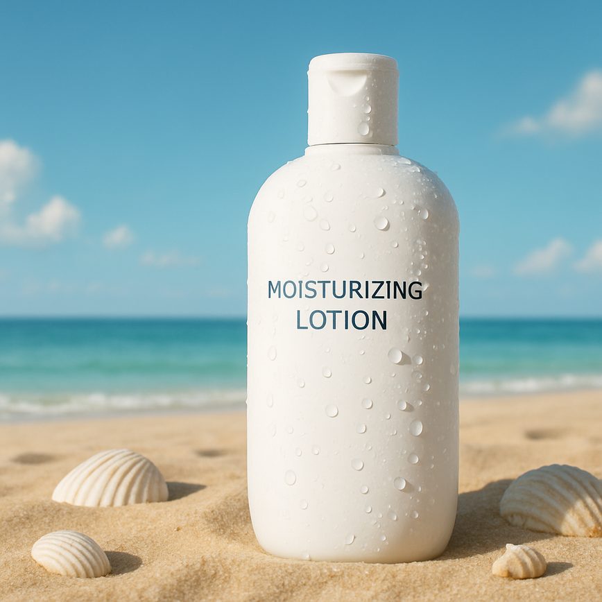 Soins hydratants après exposition solaire