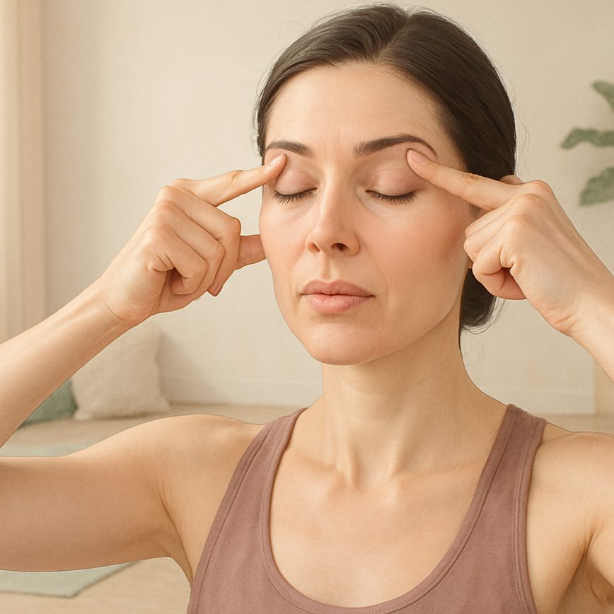Exercices de yoga facial