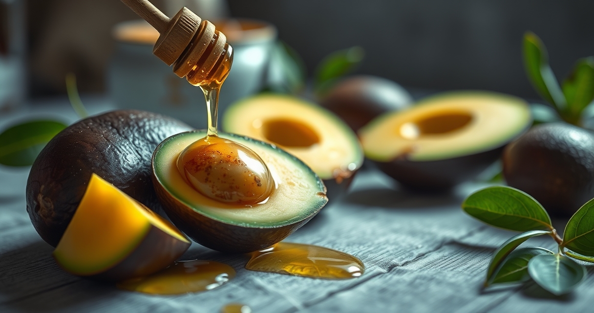 Masques maison pour peau douce — Masque hydratant à l’avocat et au miel