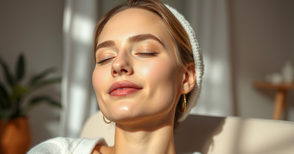 Visage reposé grâce aux pauses régulières